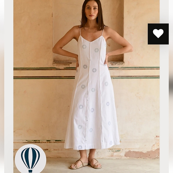 BORNEO WHITE CUT DRESS main image 0